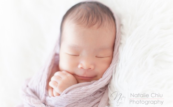 An adorable little newborn