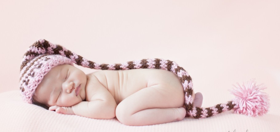 A perfect little newborn poser